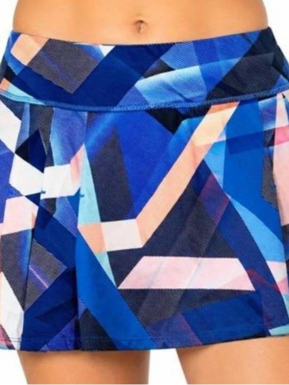 ATHLETA tennis skort size large electric geometric
